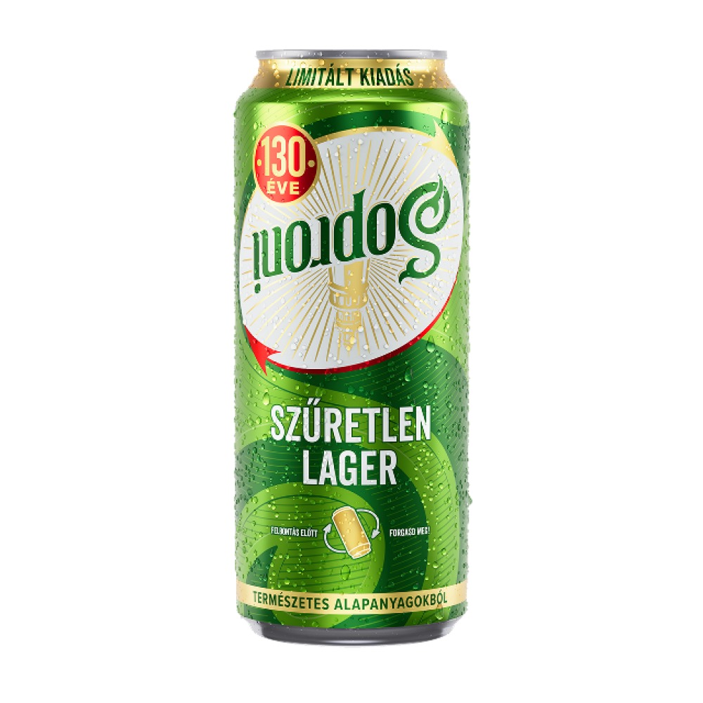 Soproni 0,5 Szûretlen dob 5% DRS