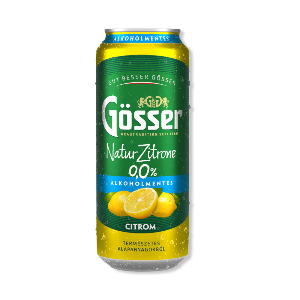 Gösser 0% Citrom 0,5L dob   DRS