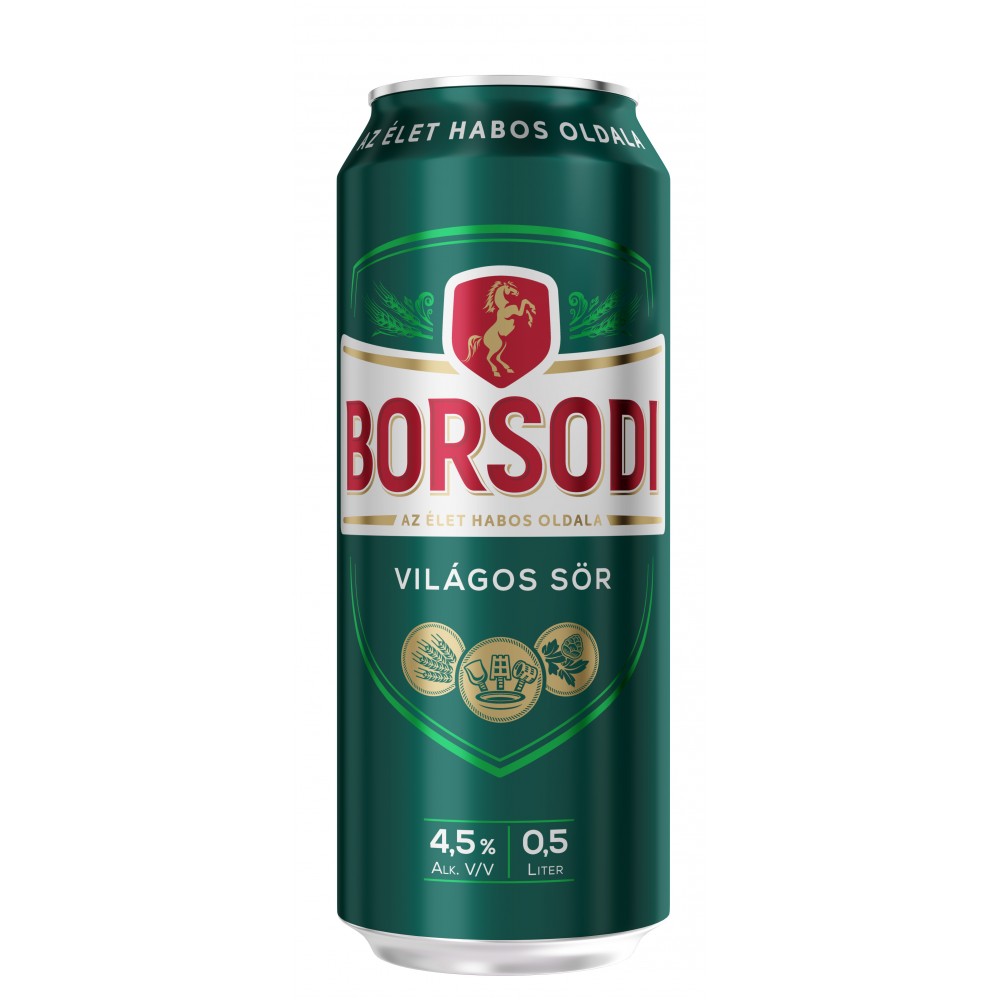 Borsodi sör 0,5 dob/24  4,5%