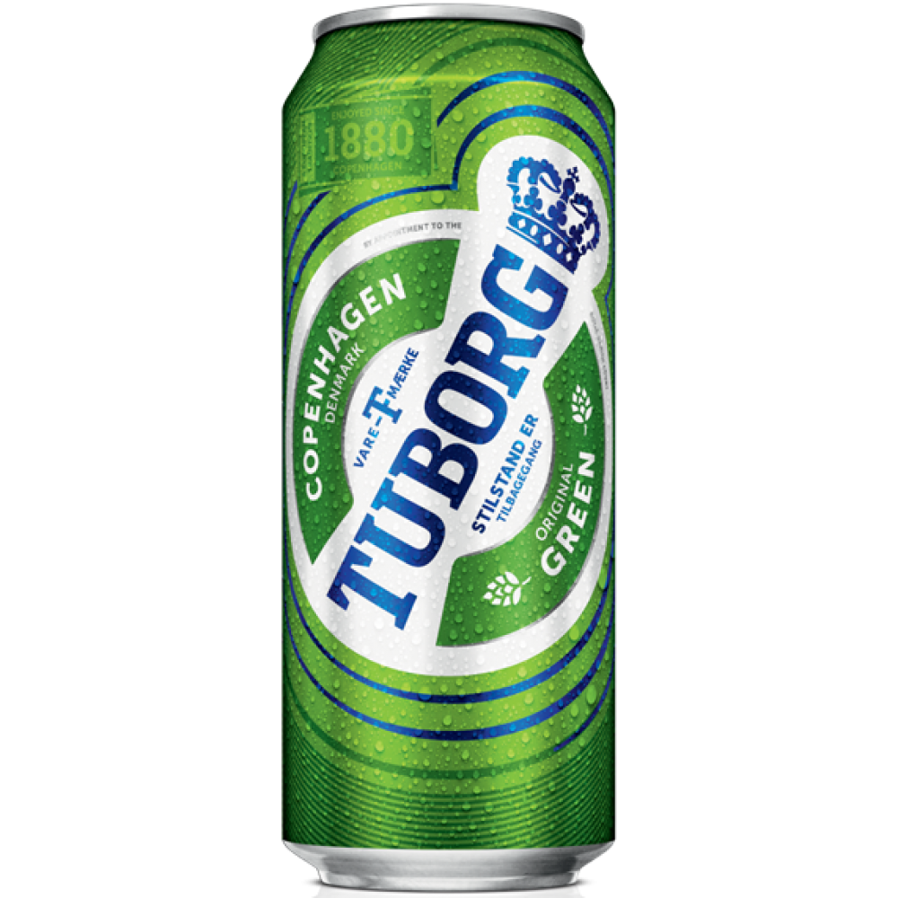 Tuborg Green 0,5 dob 4,6%./24 Carls.
