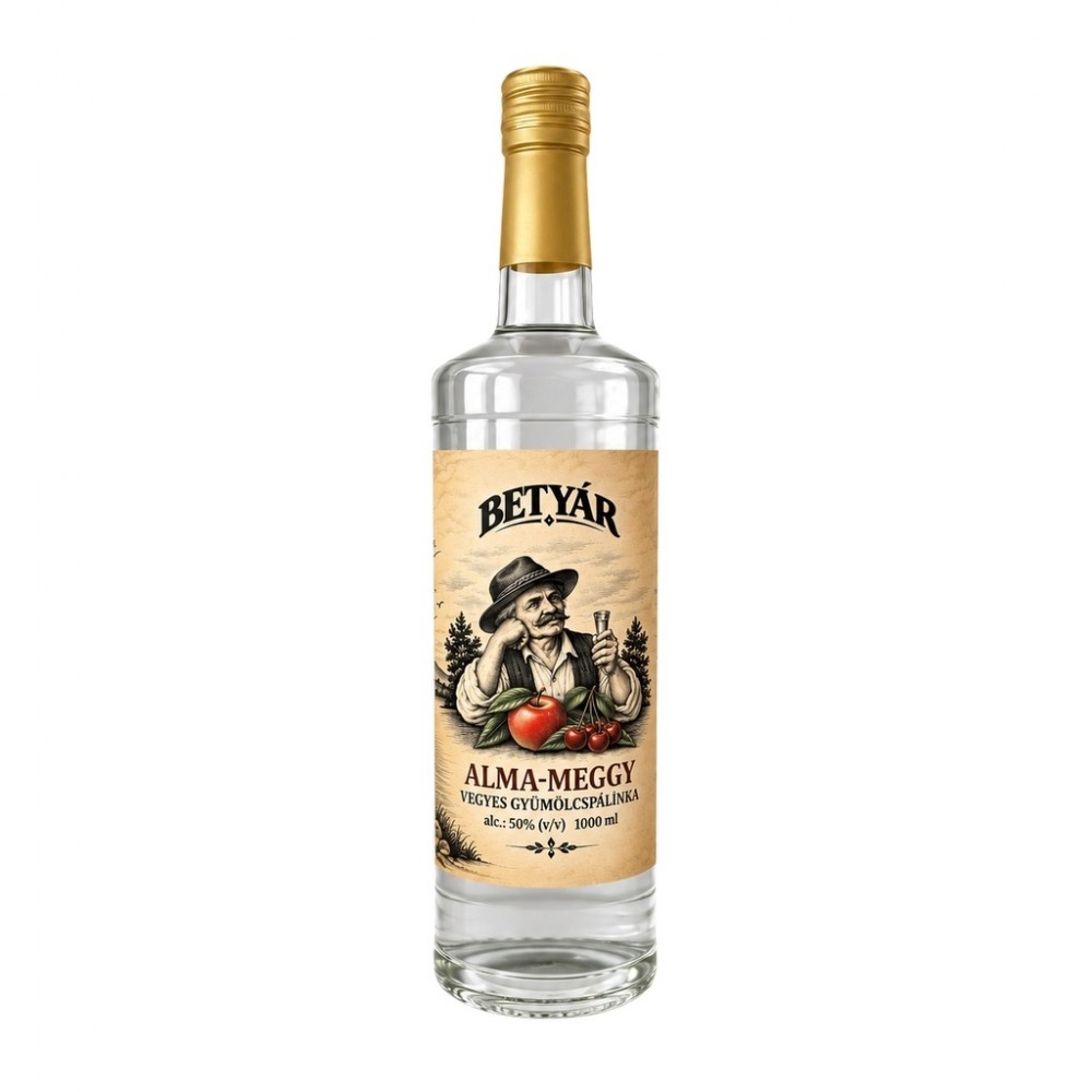 Betyár Alma-meggy 1L 50% DRS