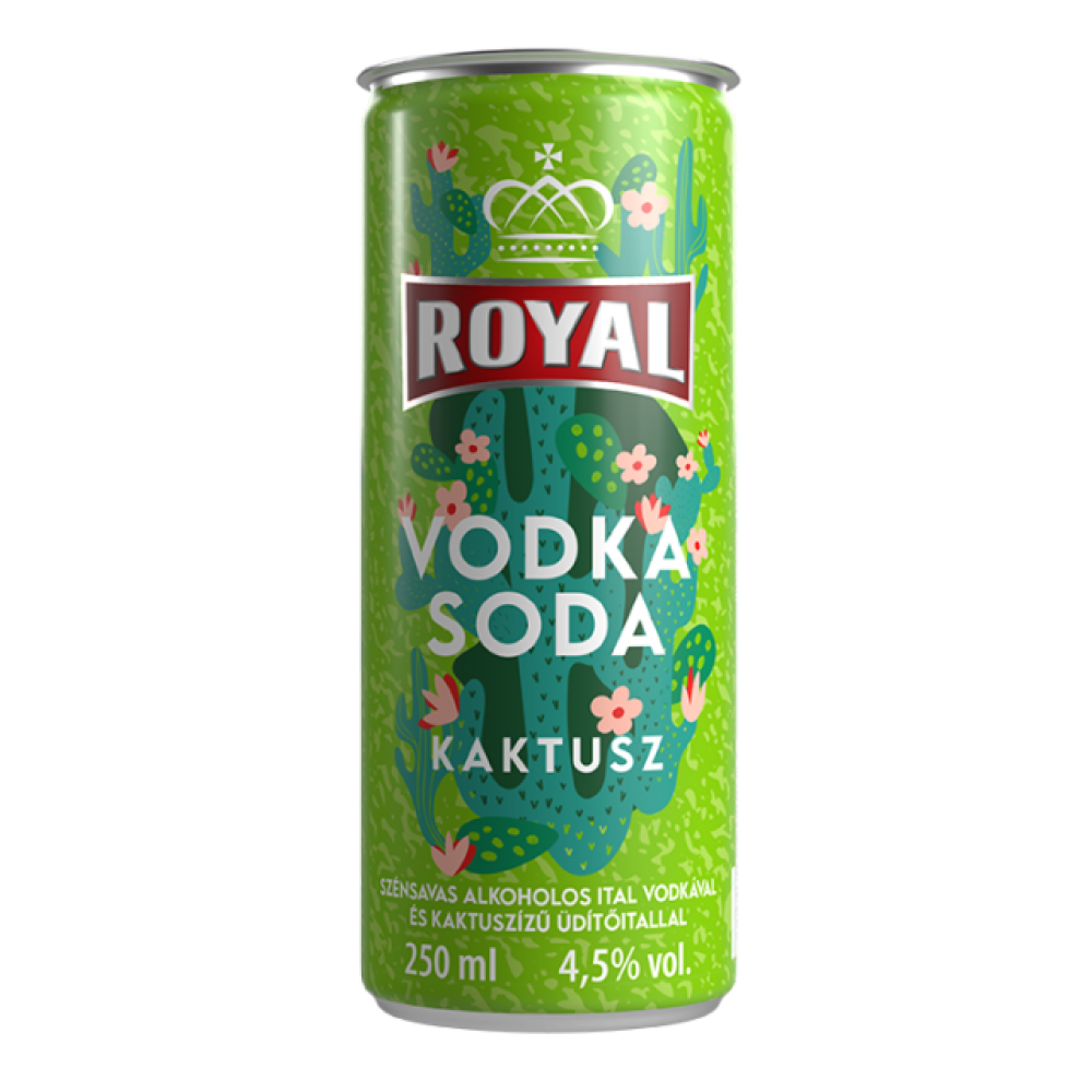Royal  0,25 VodkaSoda Kaktus4,5% DRS