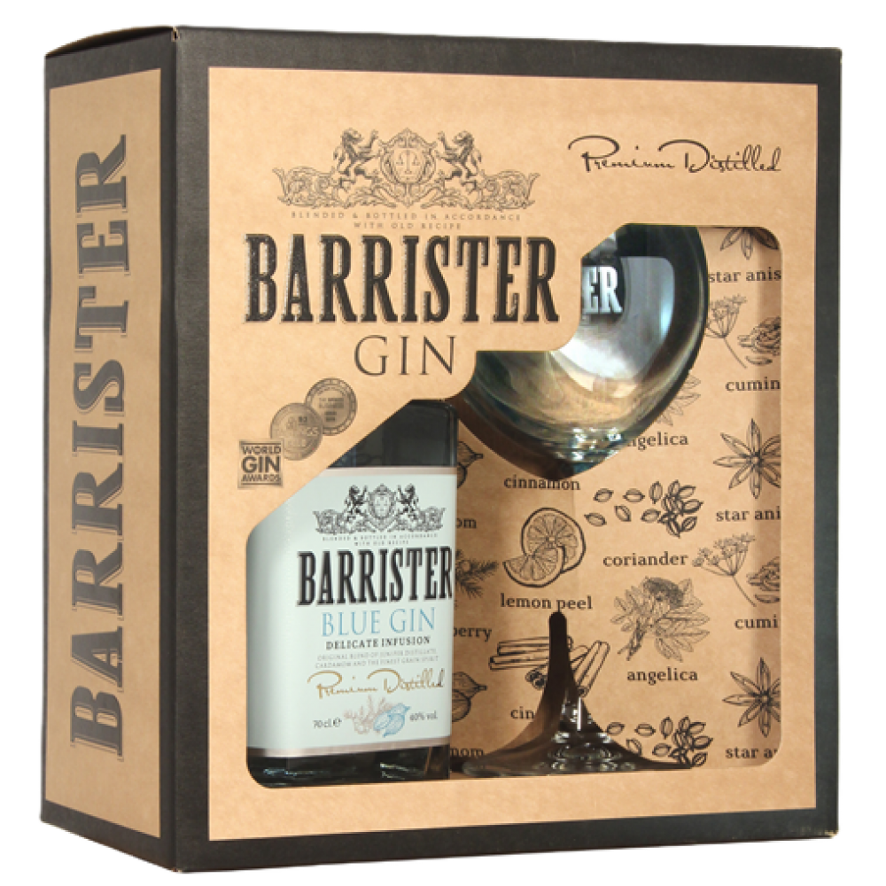 Barrister Kék Gin+p. 40%0,7l DD