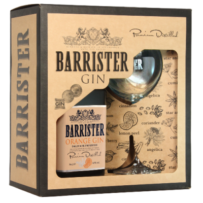 Barrister Narancs Gin+p.43%0,7l DD