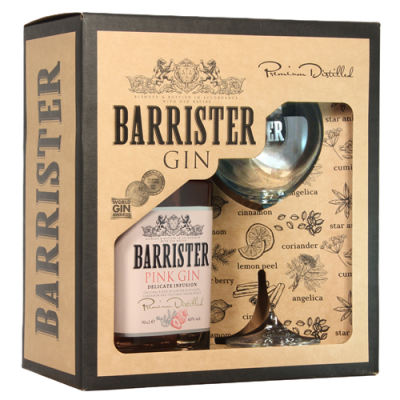 Barrister Pink Gin+p. 40% 0,7l DD