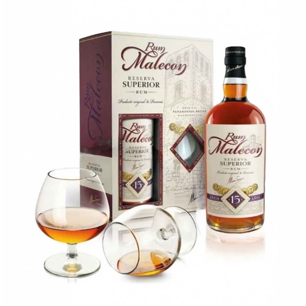 Malecon 15 év.Rum 40%0,7DD+2p