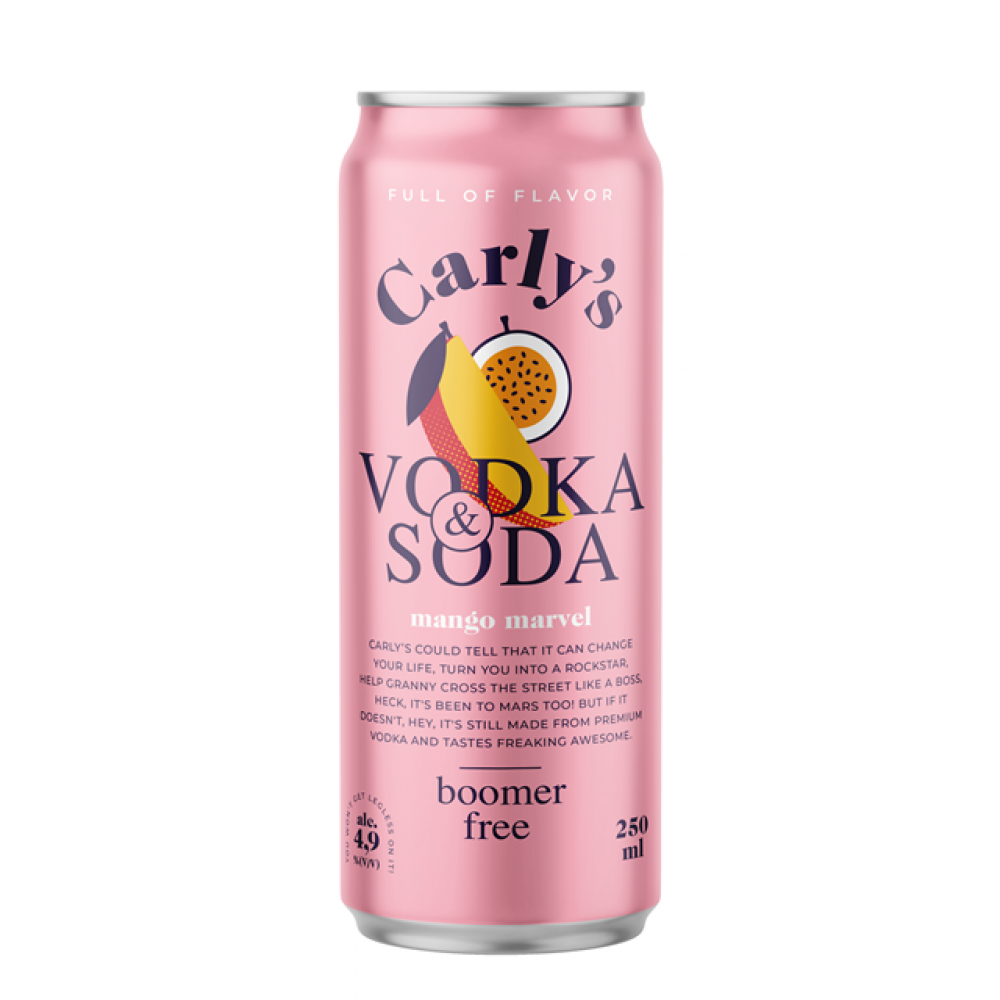 Carly's Vodka&SodaMango0,25 4,9% DRS