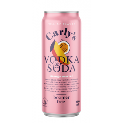 Carly's Vodka&SodaMango0,25 4,9% DRS