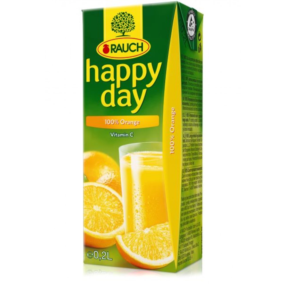 Happy Day Narancs 100% 0,2L/27