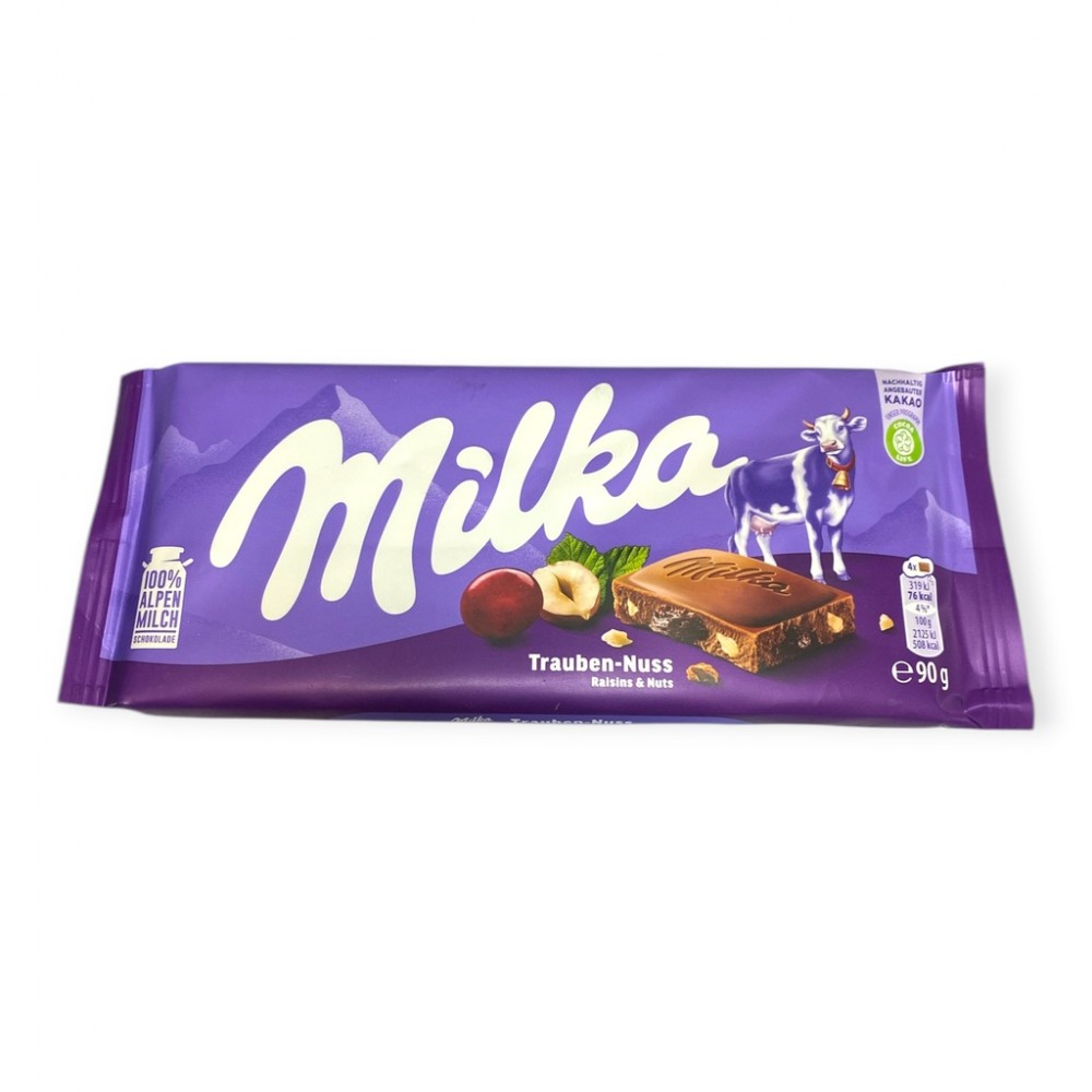 Milka 90g Mazsolás-mogyorós /23
