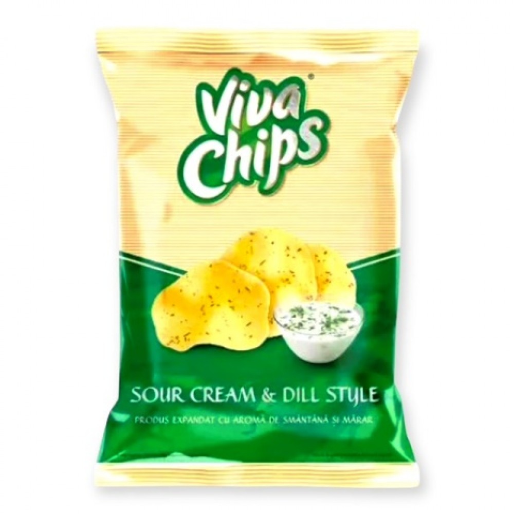 Viva Tejf-kapros chips 50g/24