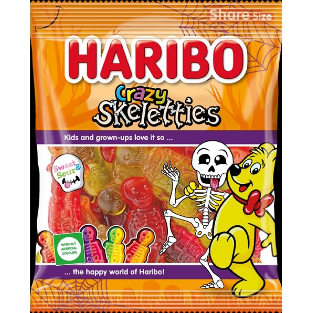 Haribo Crazy Skeletties 160g/34