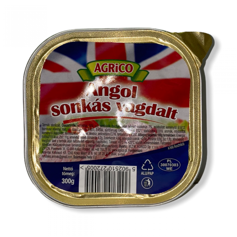 AGRICO Angol sonka 300g/6