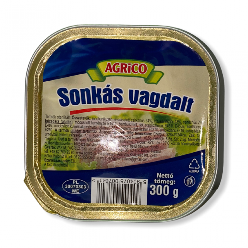 AGRICO Sonkás vagdalt 300g/6